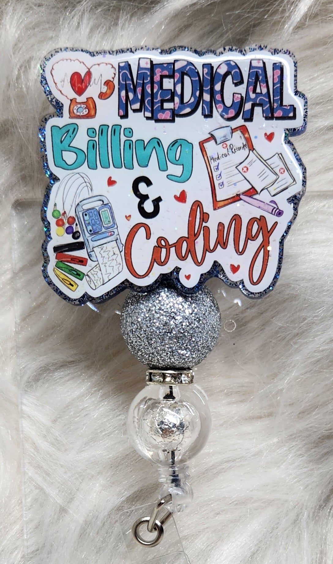 Medical Billing Badge Reel Face