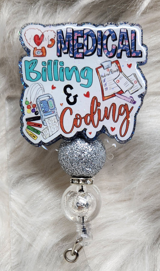 Medical Billing Badge Reel Face