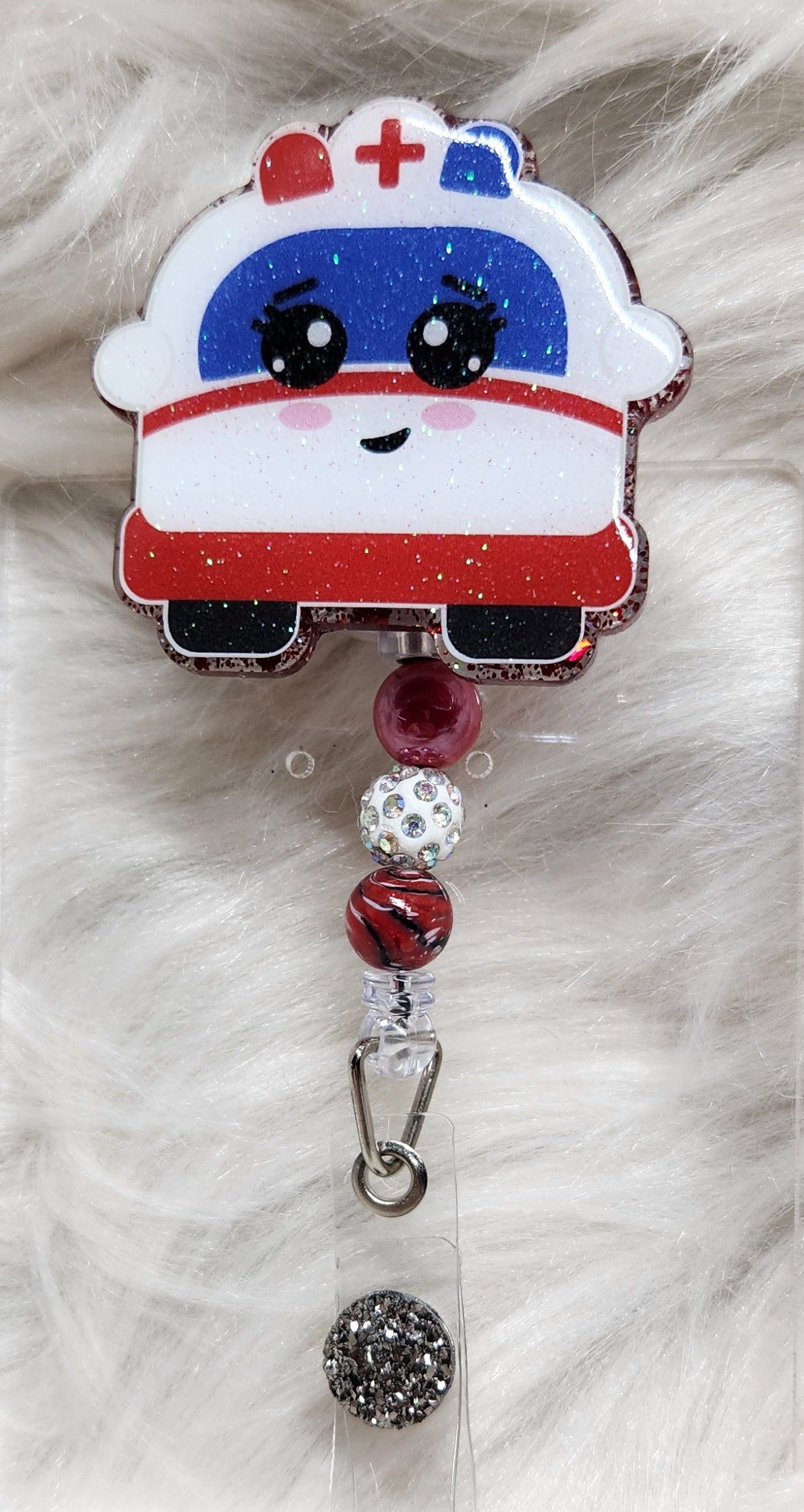 Ambulance Badge Reel Face