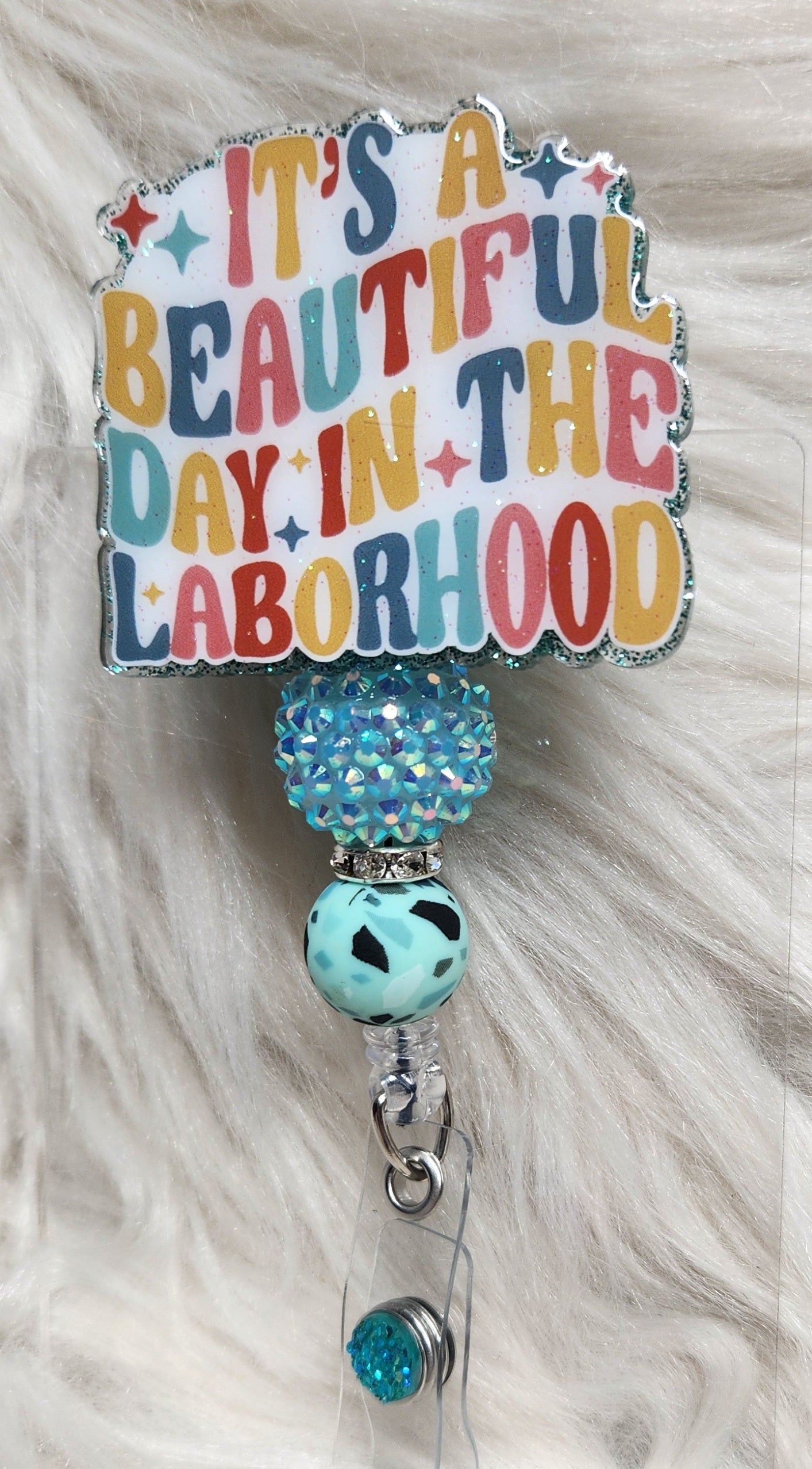 Labor hood Badge Reel Face