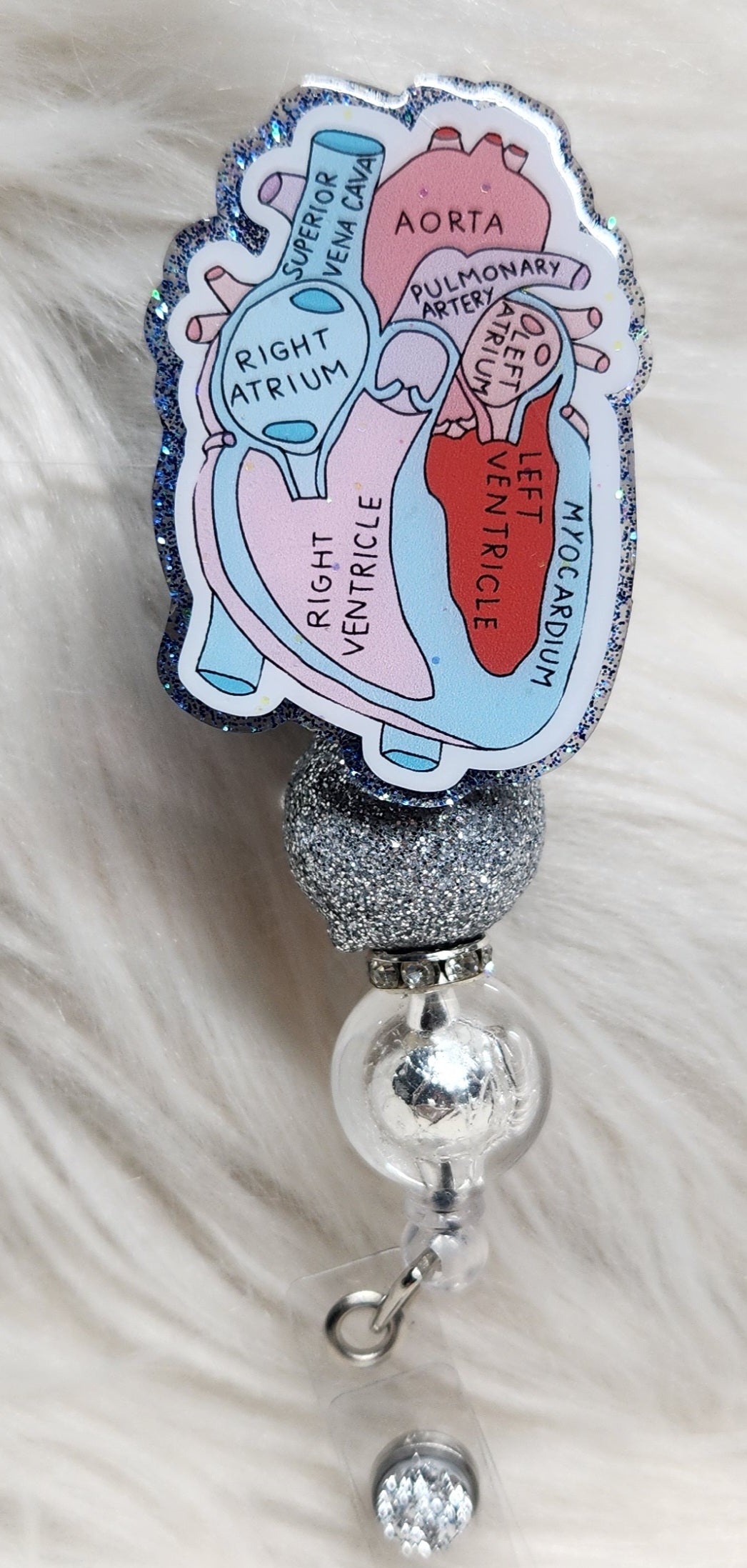 Anatomical Heart #8 Badge Reel Face