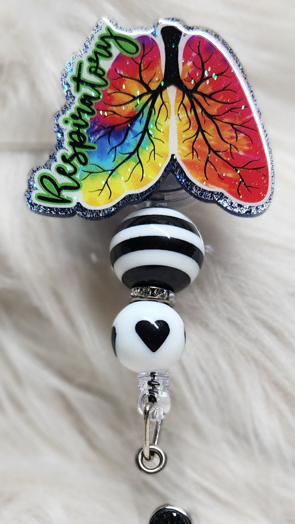 Respiratory Lungs Badge Reel Face