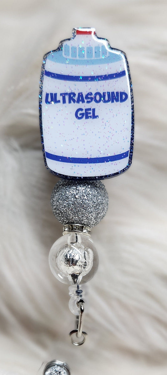 Ultrasound Gel Badge Reel Face