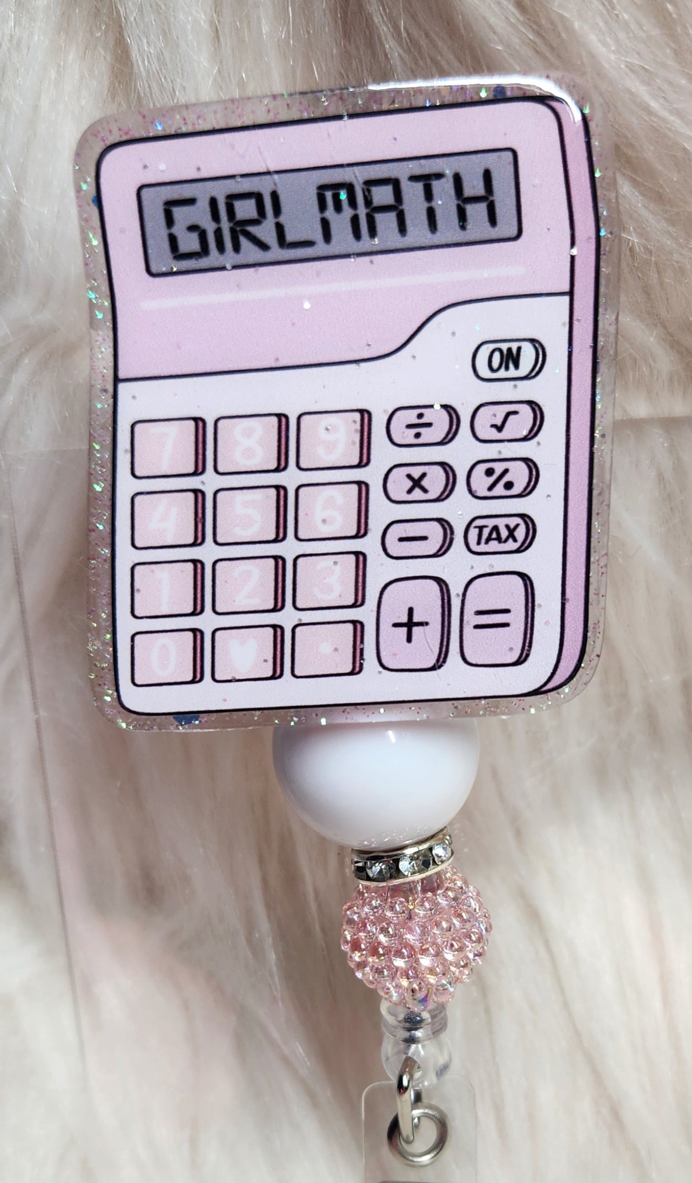 Girl Math #2 Badge Reel Face