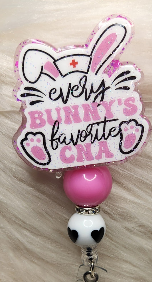 Every Bunny CNA Badge Reel Face