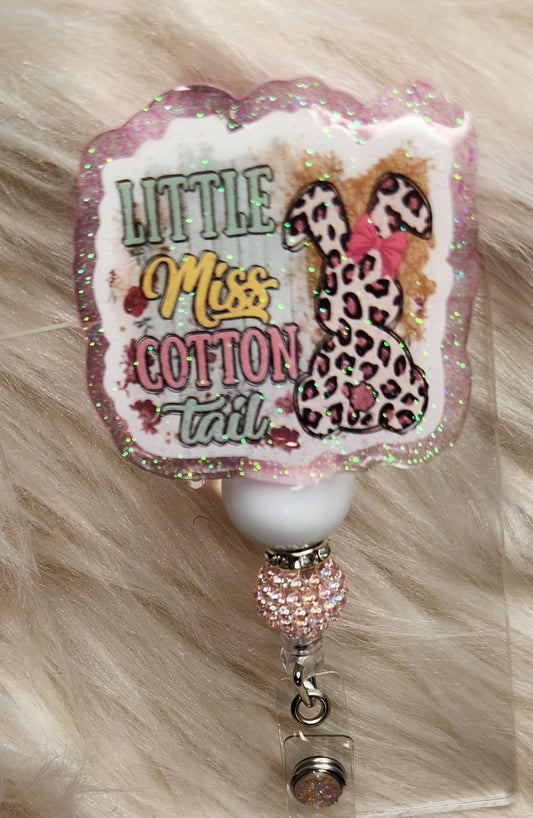 Miss Cottontail Badge Reel Face