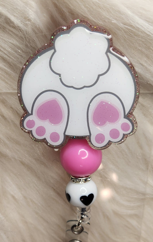 Bunny Tail Badge Reel Face