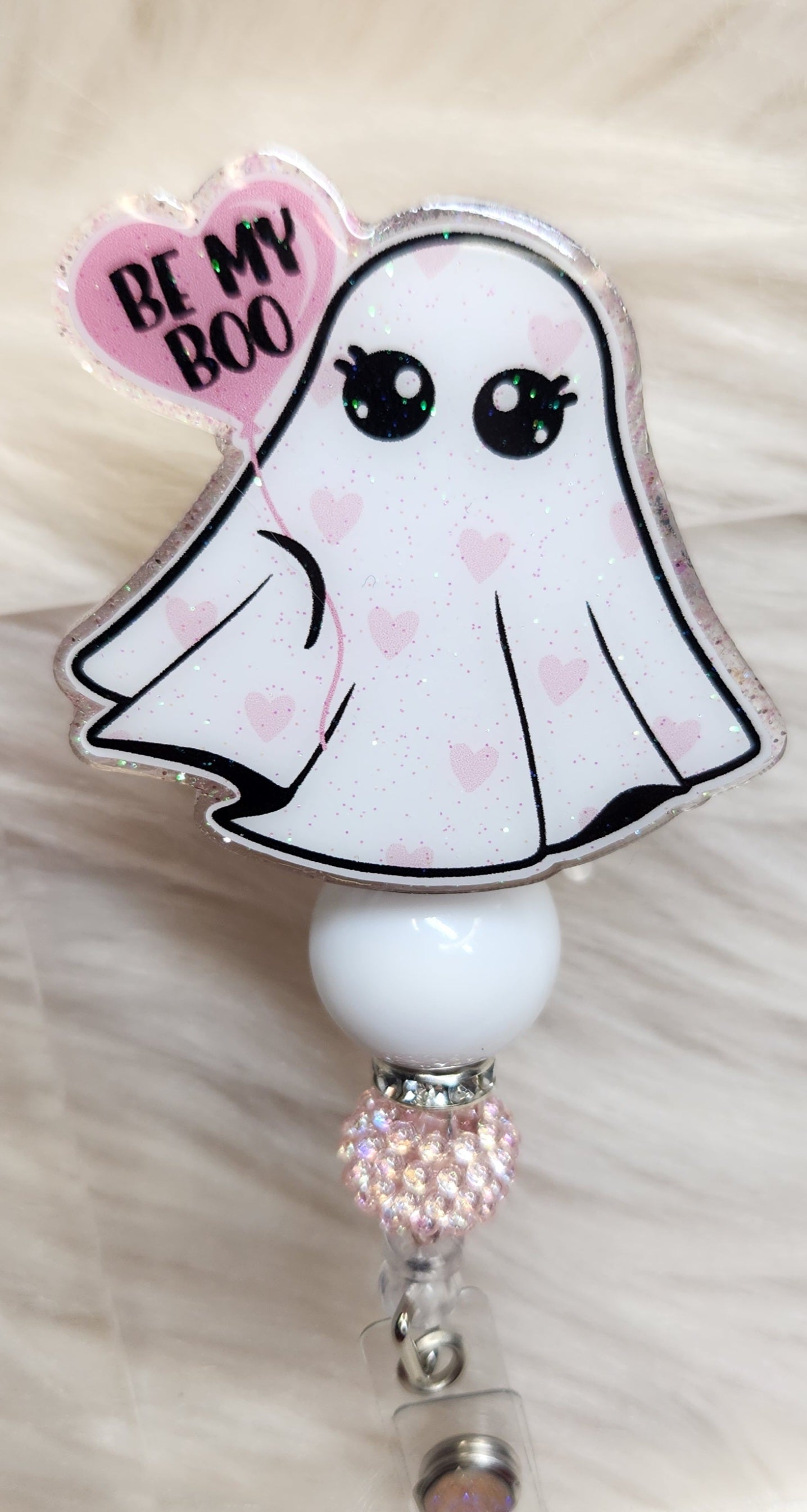 Be My Boo Badge Reel Face