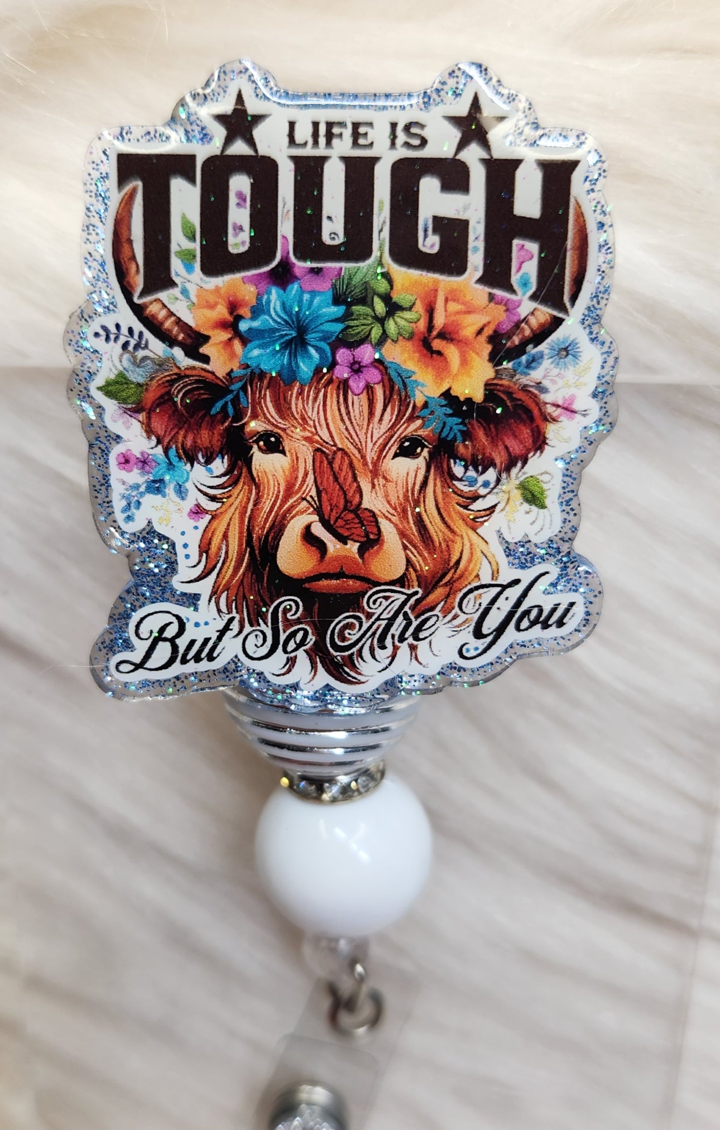 Life is Tough Badge Reel Face