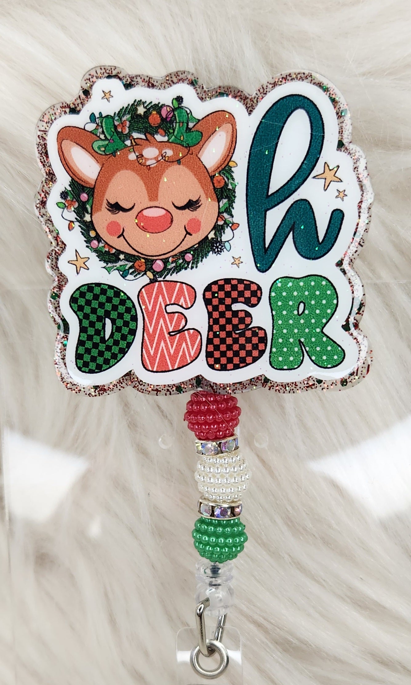 Oh Deer Badge Reel Face