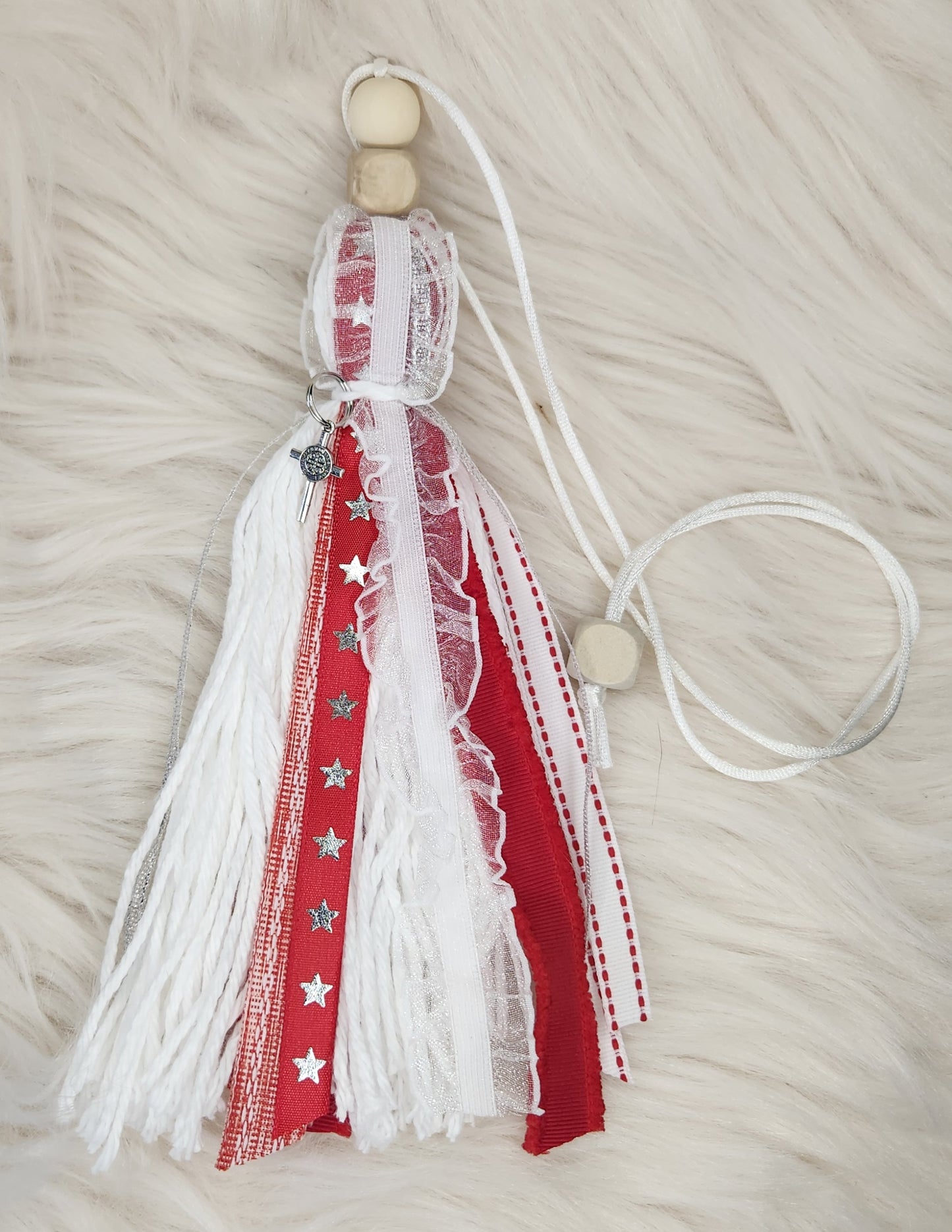 Bible/Bookmark Tassel Red/White