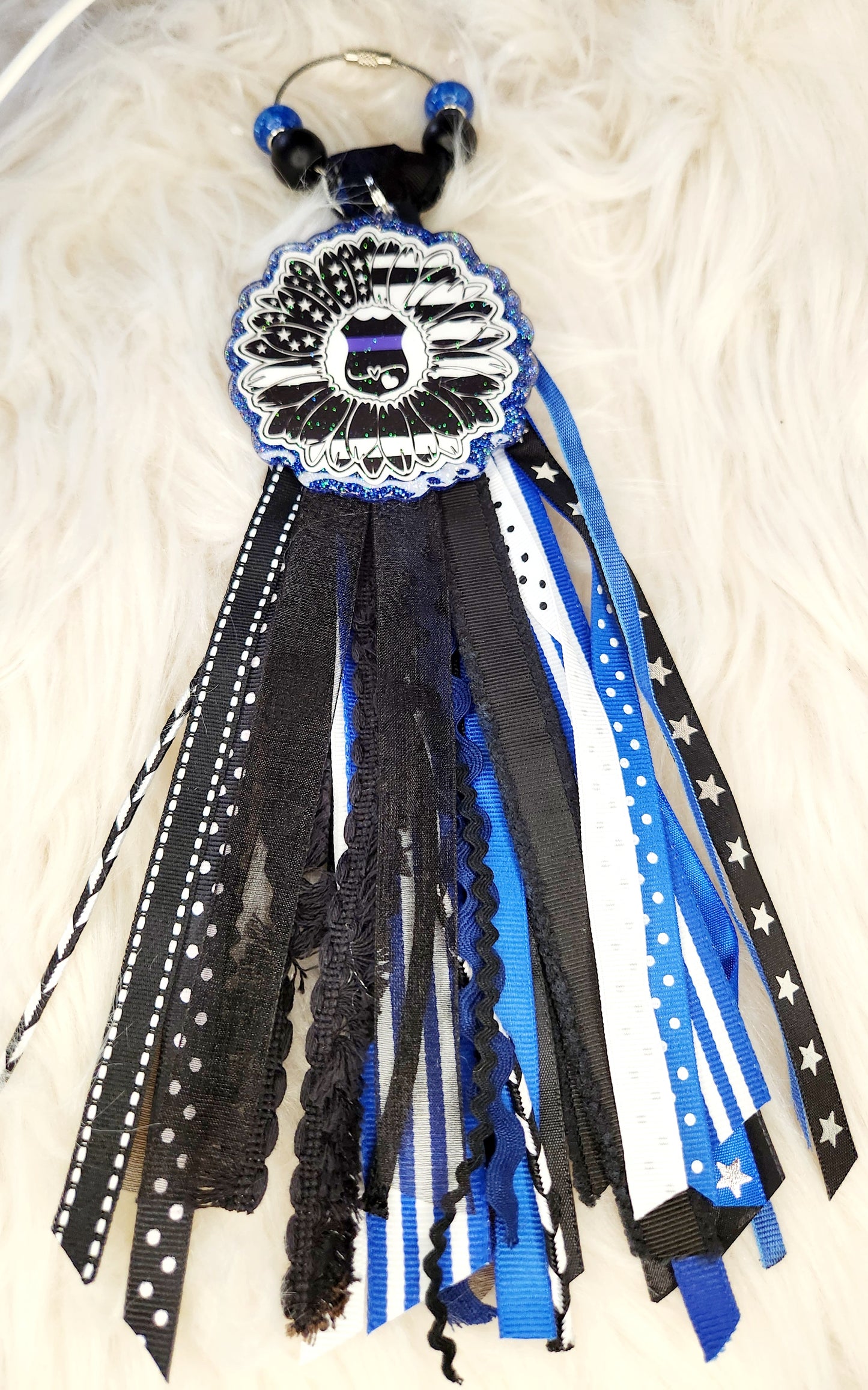 Back the Blue Bag Tassel