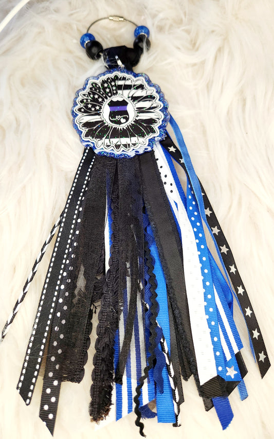 Back the Blue Bag Tassel