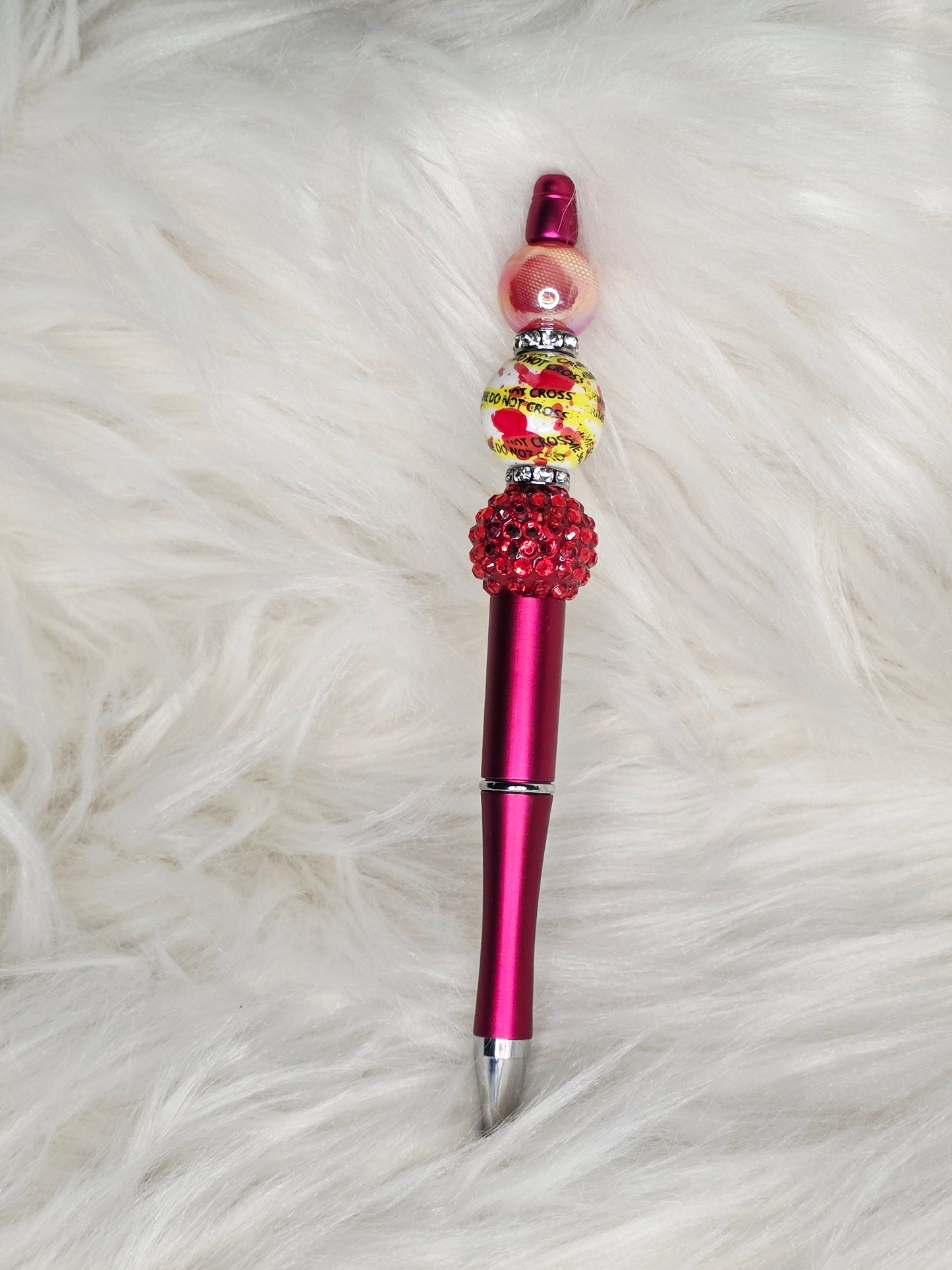 Crime Scene Beaded Pen