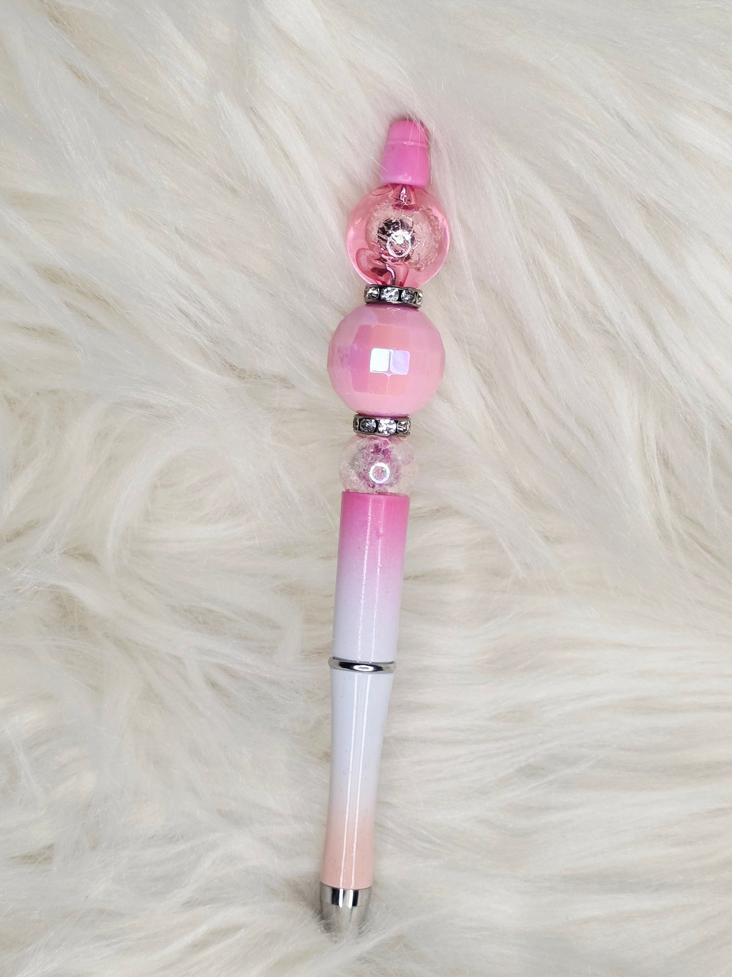 Light Pink Beaded Pen