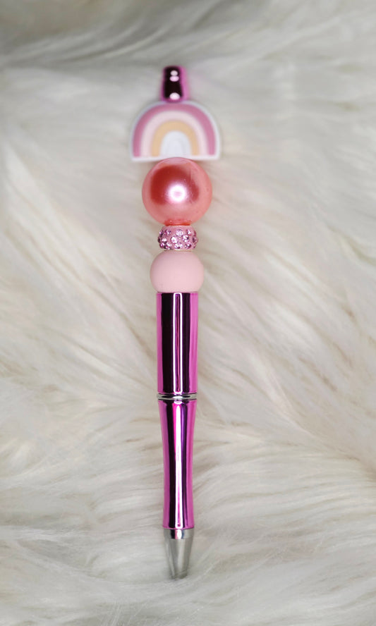 Rainbow Beaded Pen