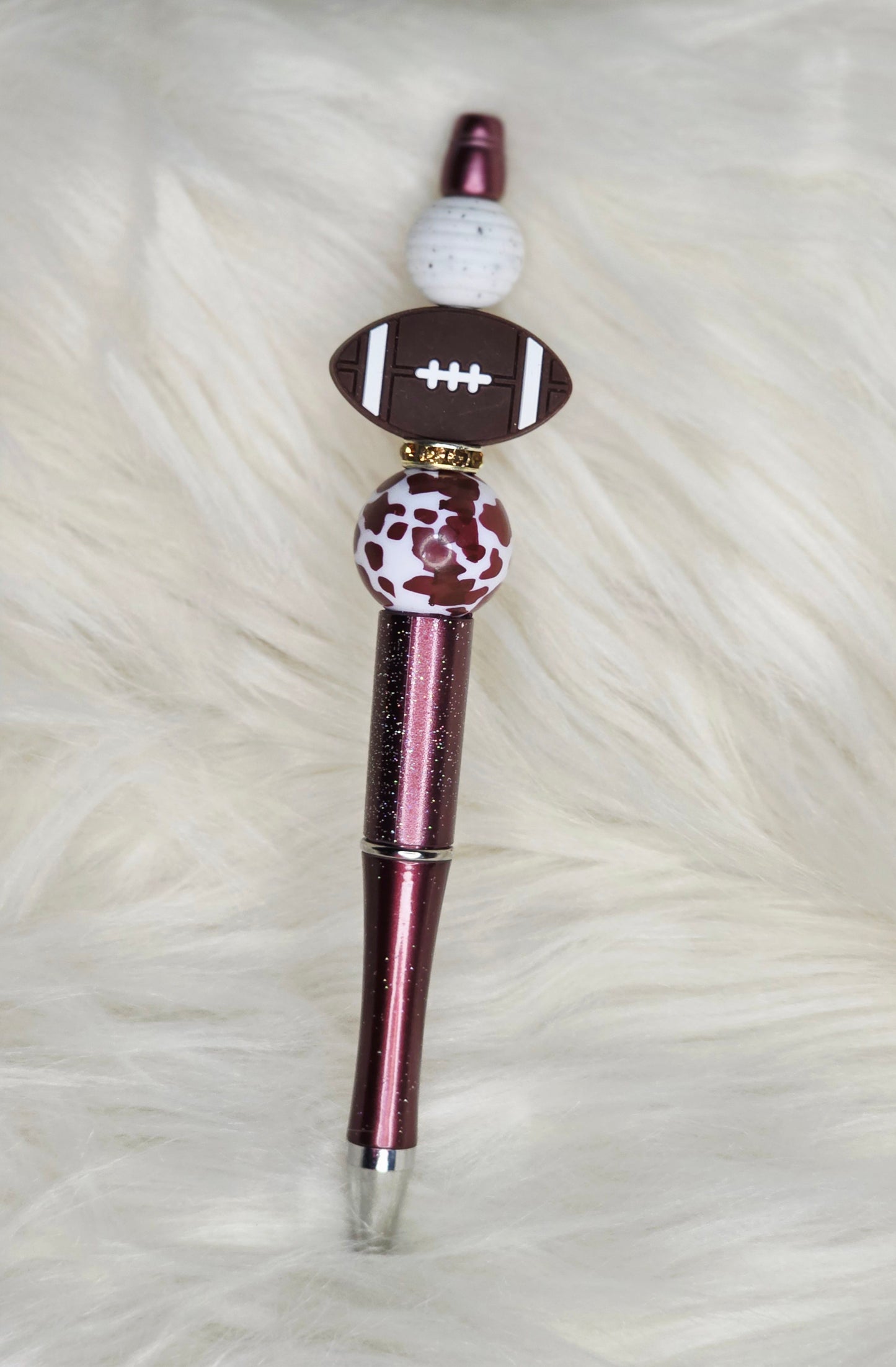 Football Beaded Pen