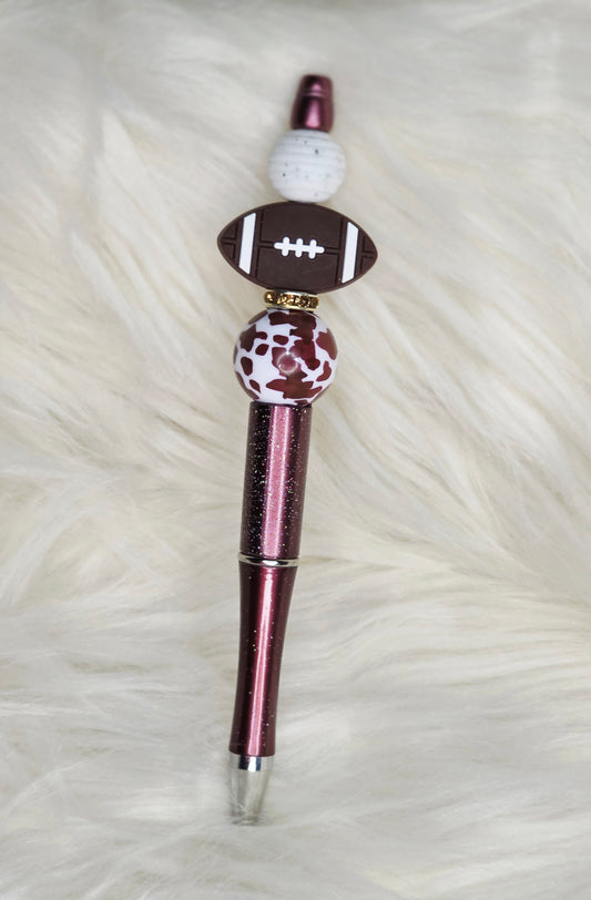 Football Beaded Pen