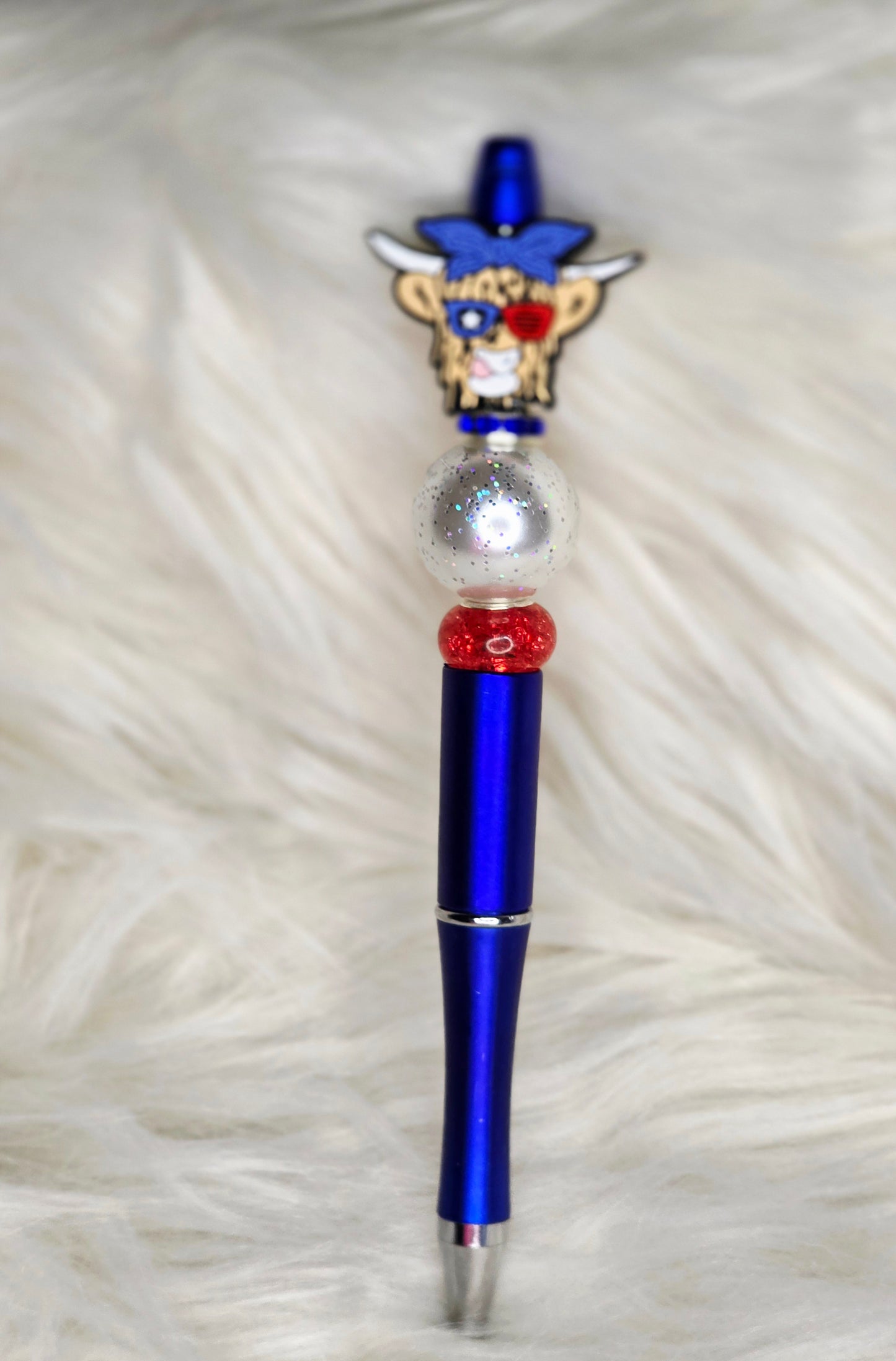 American Cow Beaded Pen