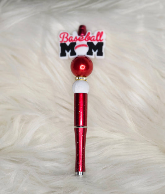 Baseball Mom Beaded Pen