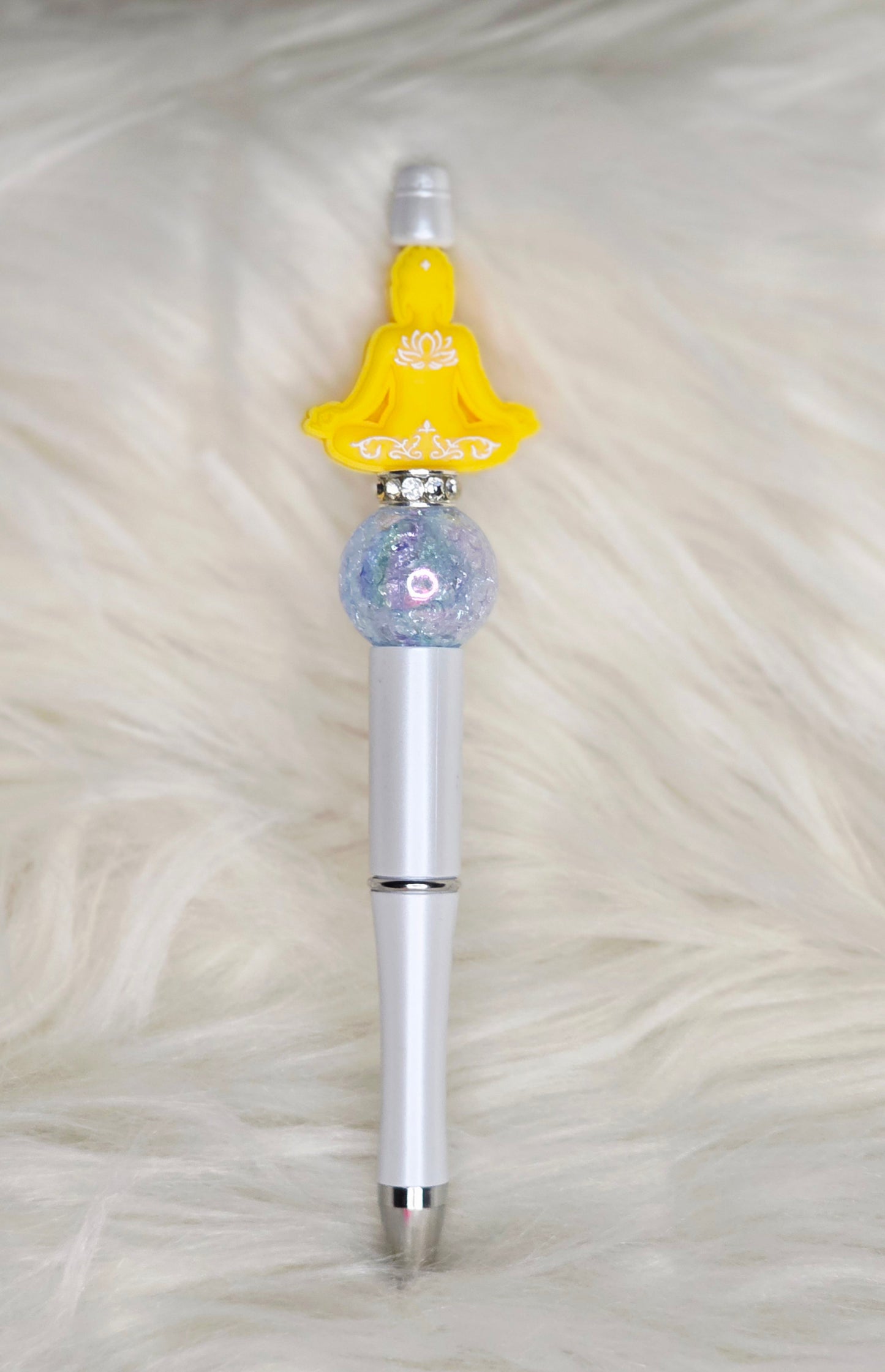 Yellow Beaded Pen