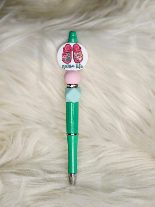 Nurse Life Beaded Pen