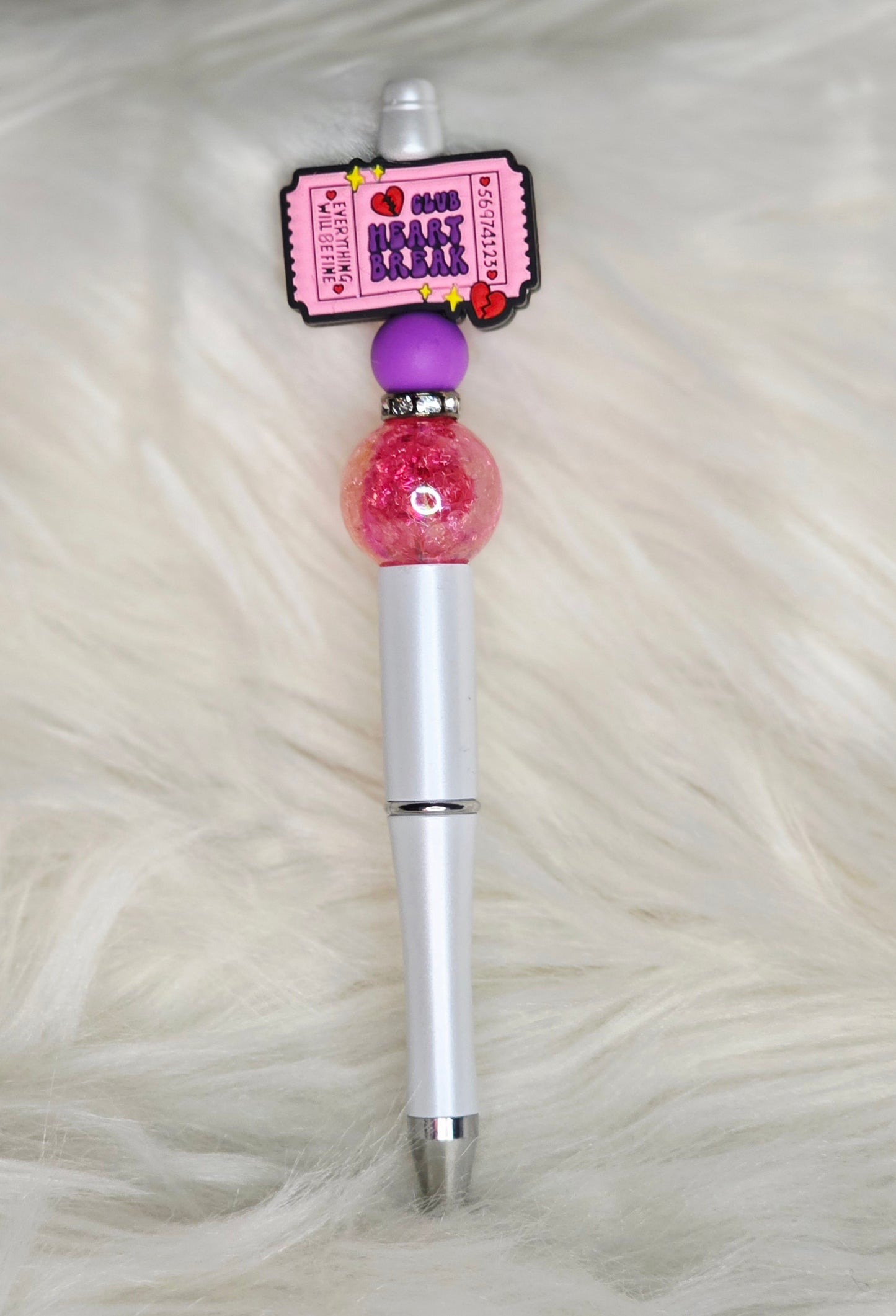 Heart Breaker Beaded Pen