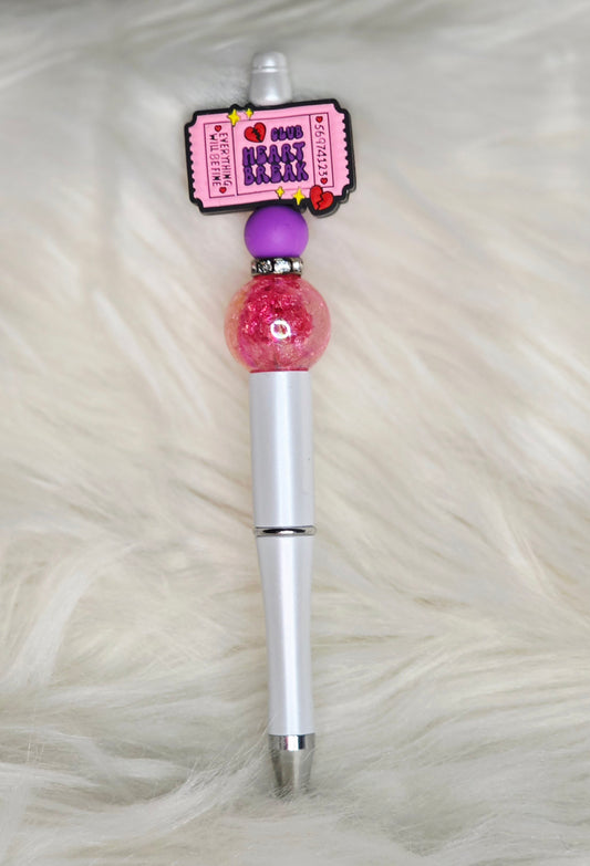 Heart Breaker Beaded Pen