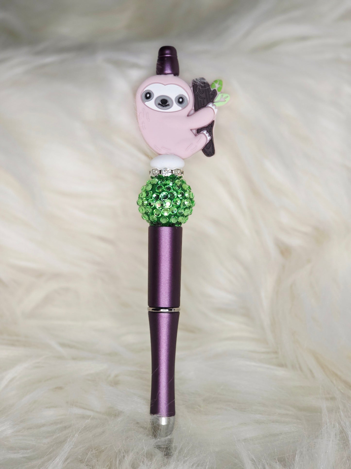 Sloth Beaded Pen