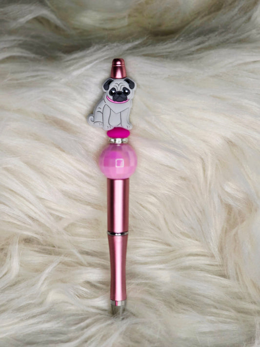 Pug Beaded Pen