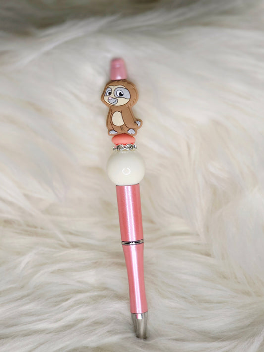 Sloth Beaded Pen