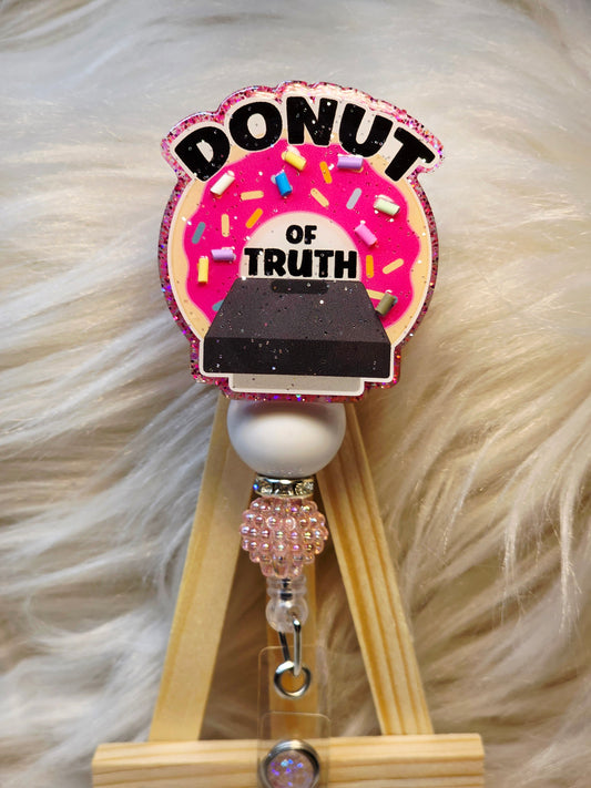 Donut of Truth Badge Reel Face