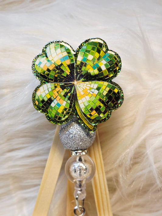 Clover Badge Reel Face