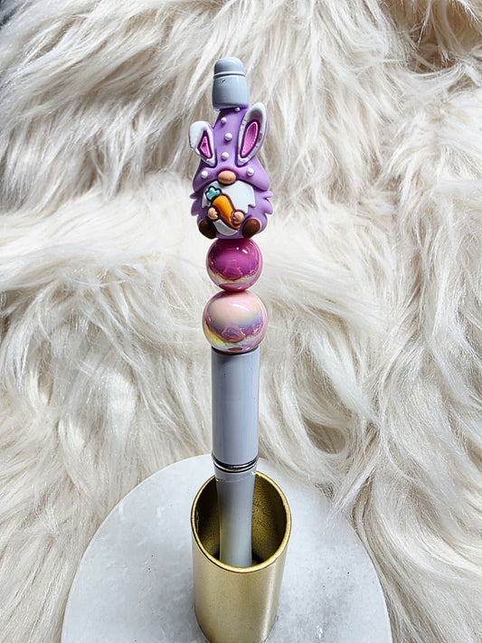 Purple Easter Gnome Pen