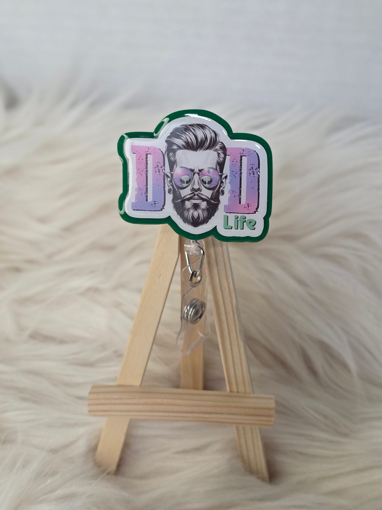Dad Life Badge Reel Face