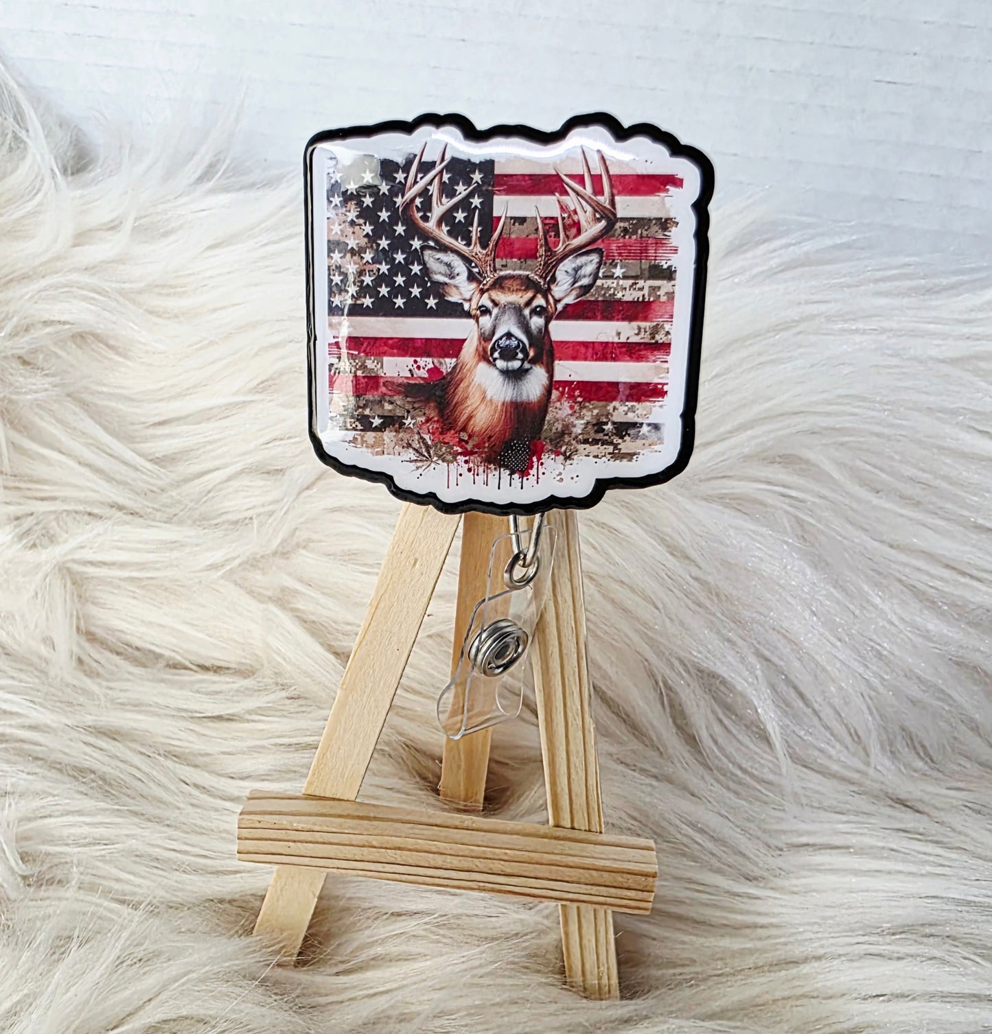 Deer #2 Badge Reel Face