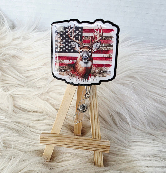 Deer #2 Badge Reel Face
