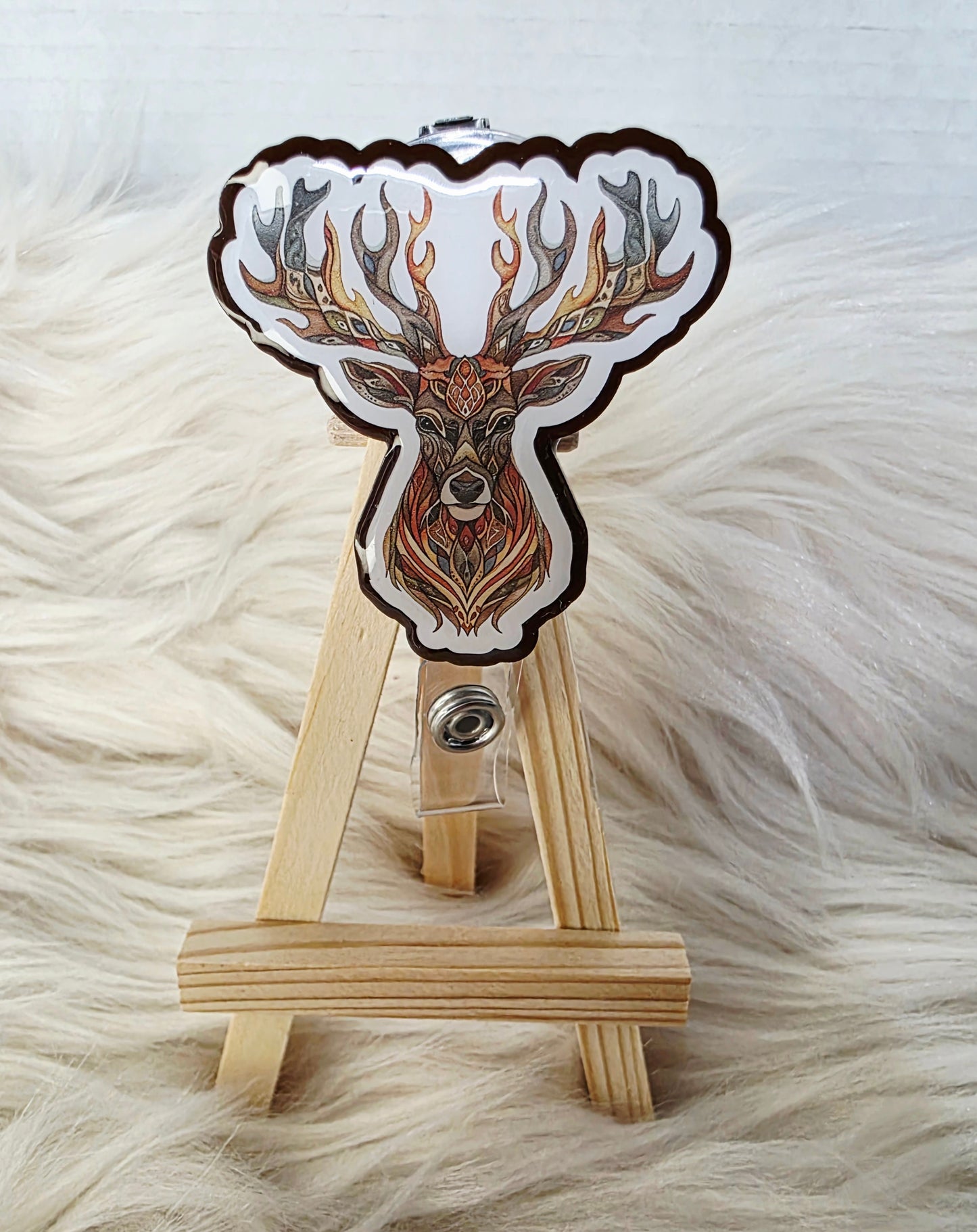 Deer #1 Badge Reel Face