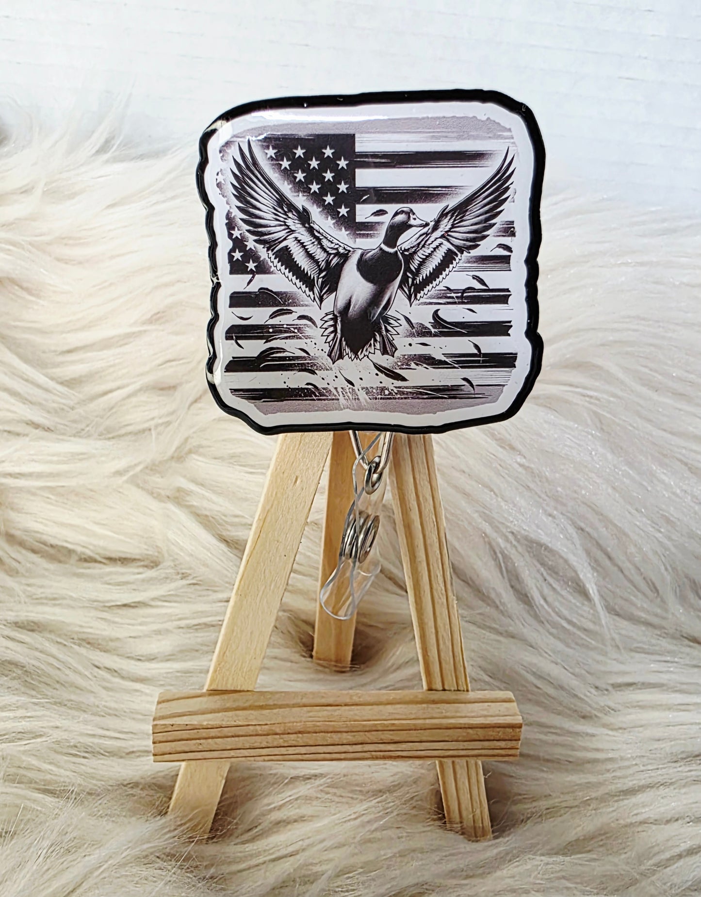 Duck Badge Reel Face