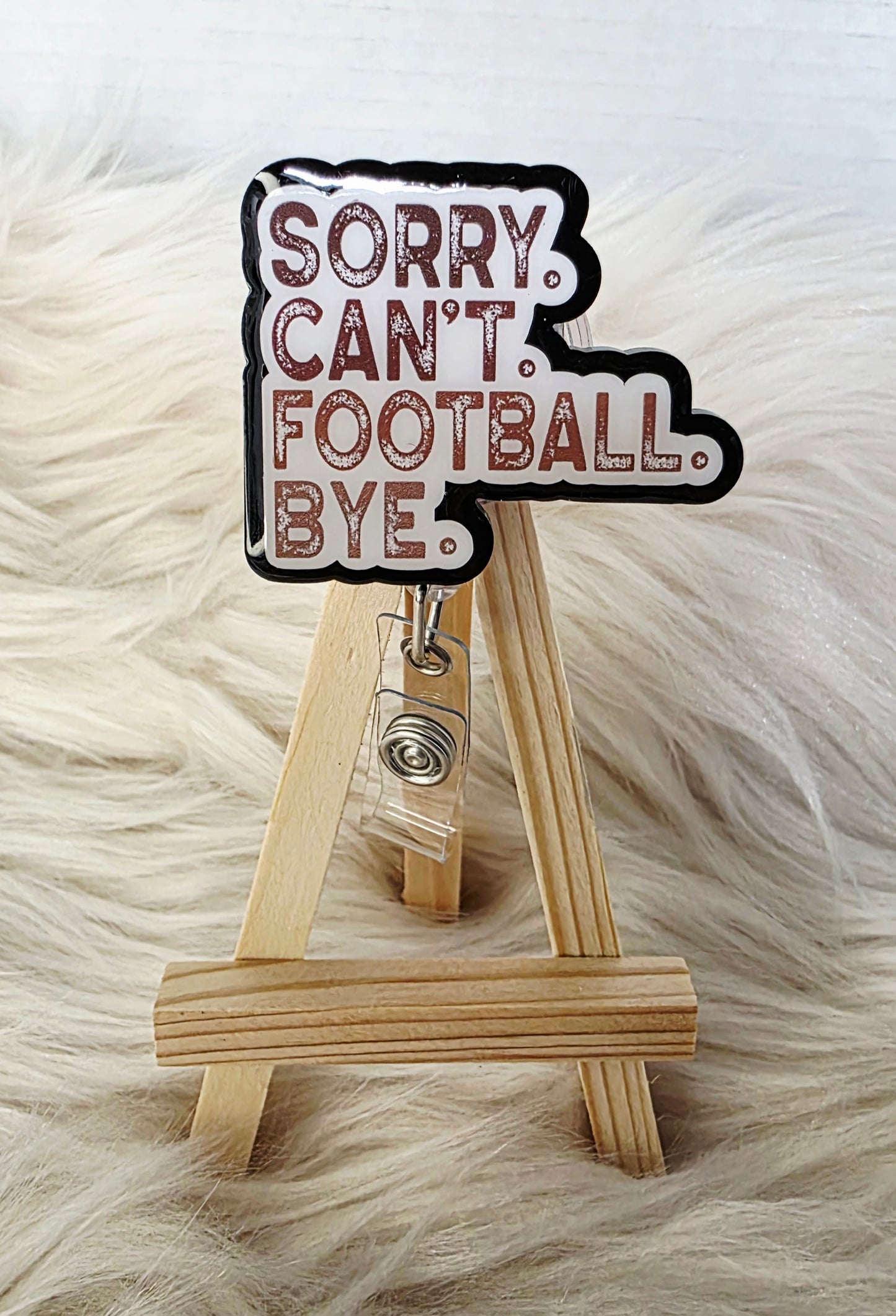 Football Badge Reel Face