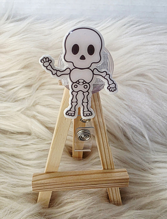 Skeleton Badge Reel Face