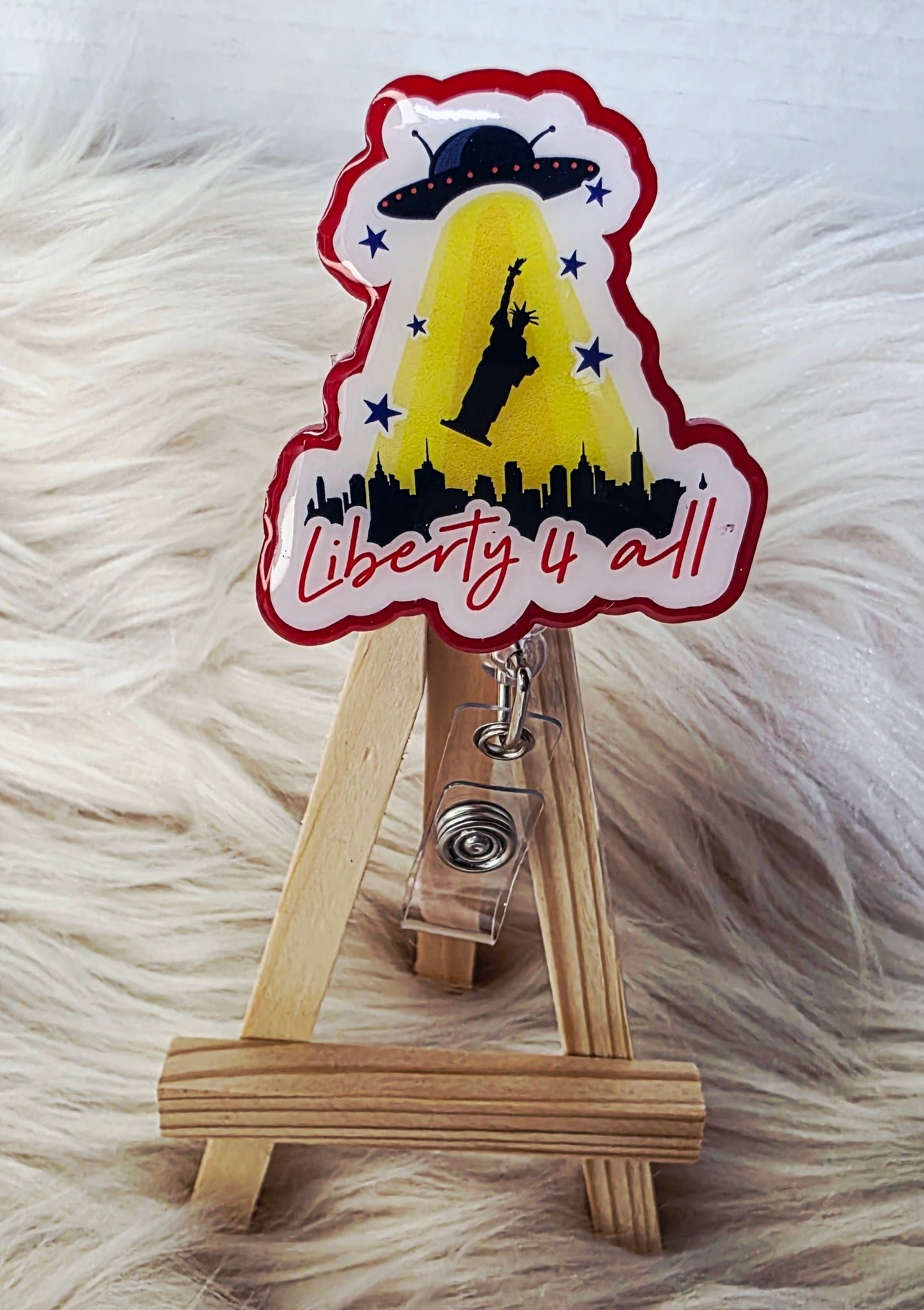 Liberty 4 All Badge Reel Face