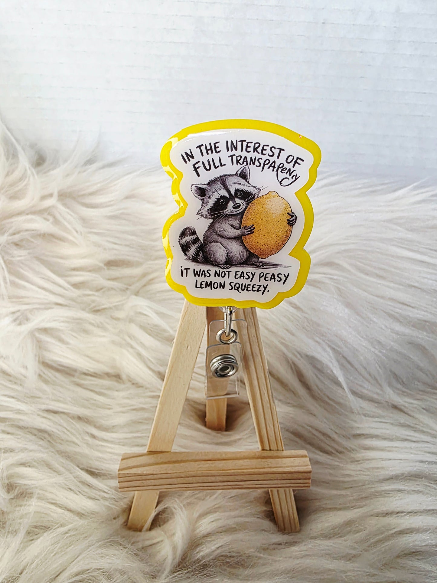 Lemon Squeezy Badge Reel Face