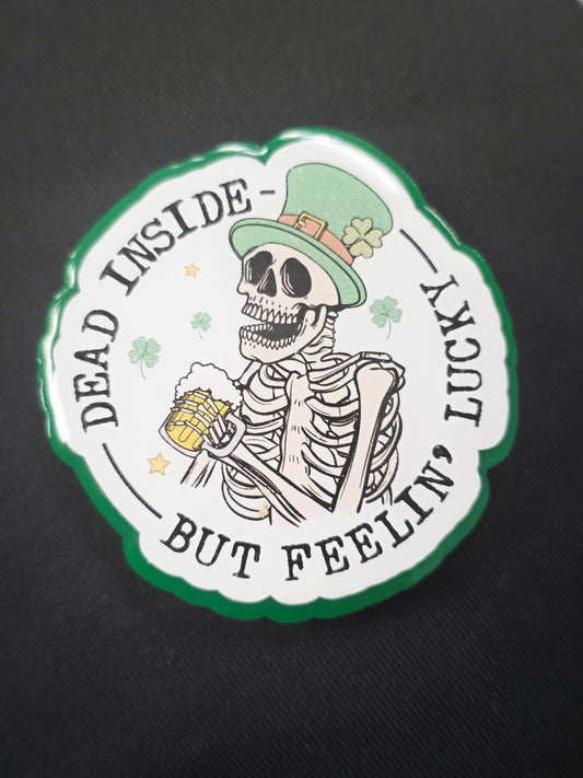 Feelin Lucky Badge Reel Face