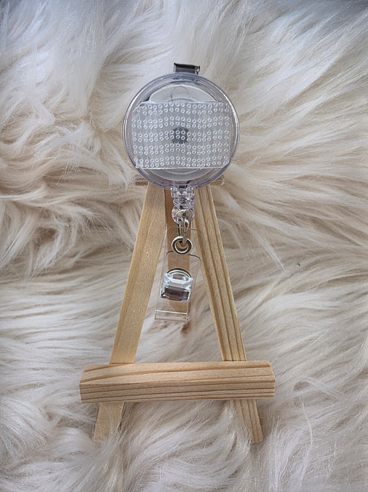 Square Stone Basic Badge Reel(Belt Clip)