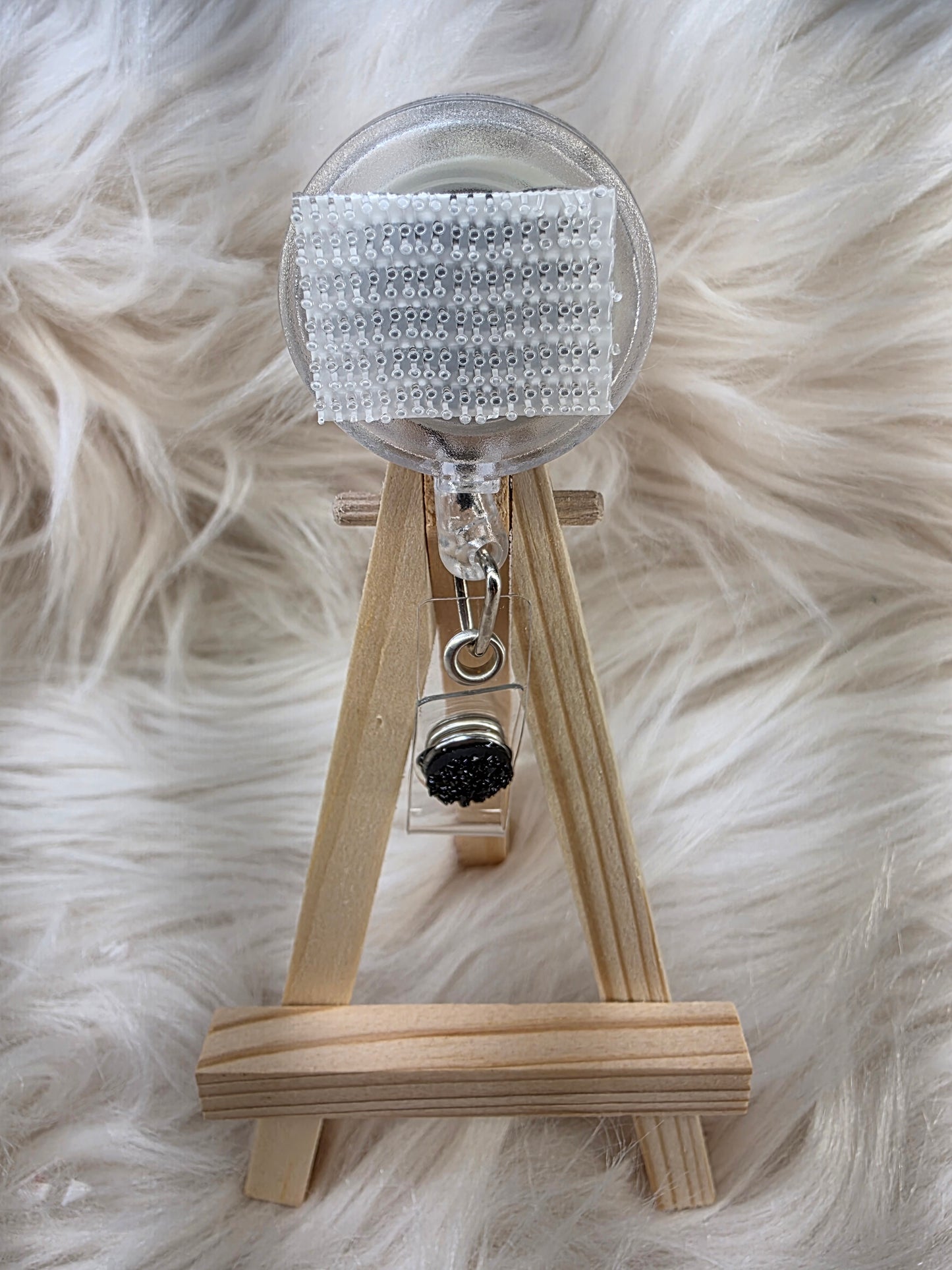 Black Basic Interchangeable Badge Reel (Belt Clip)