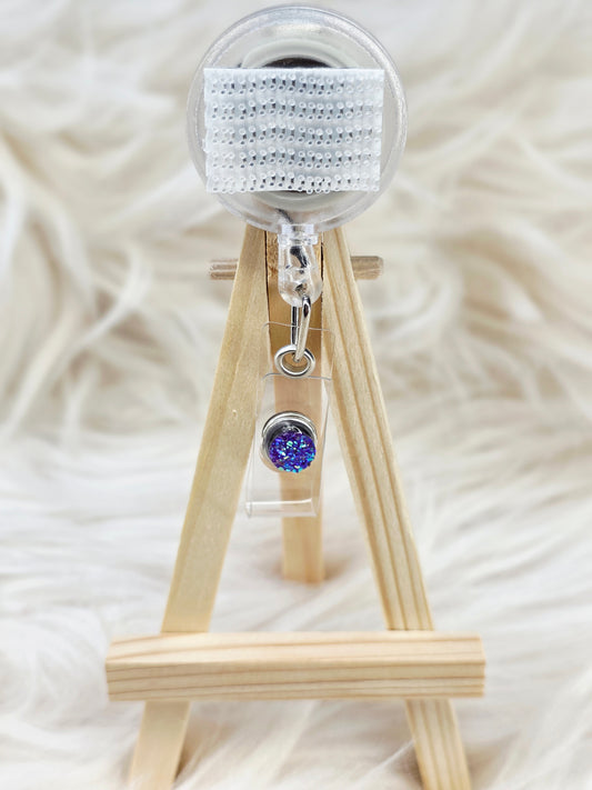 Purple Basic Interchangeable Badge Reel (Belt Clip)