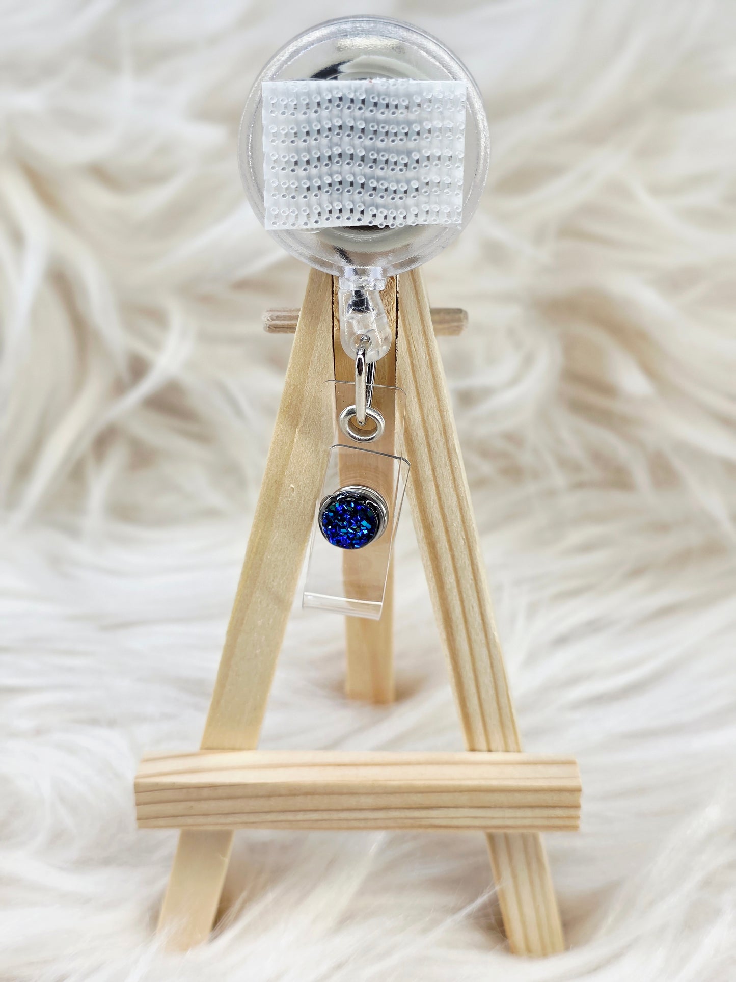 Blue Basic Interchangeable Badge Reel (Belt Clip)