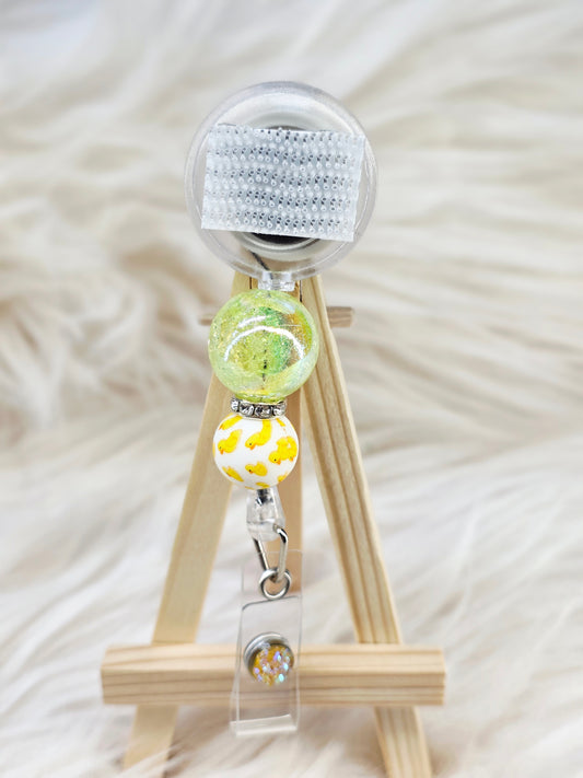 Duck Beaded Interchangeable Badge Reel (Belt Clip)