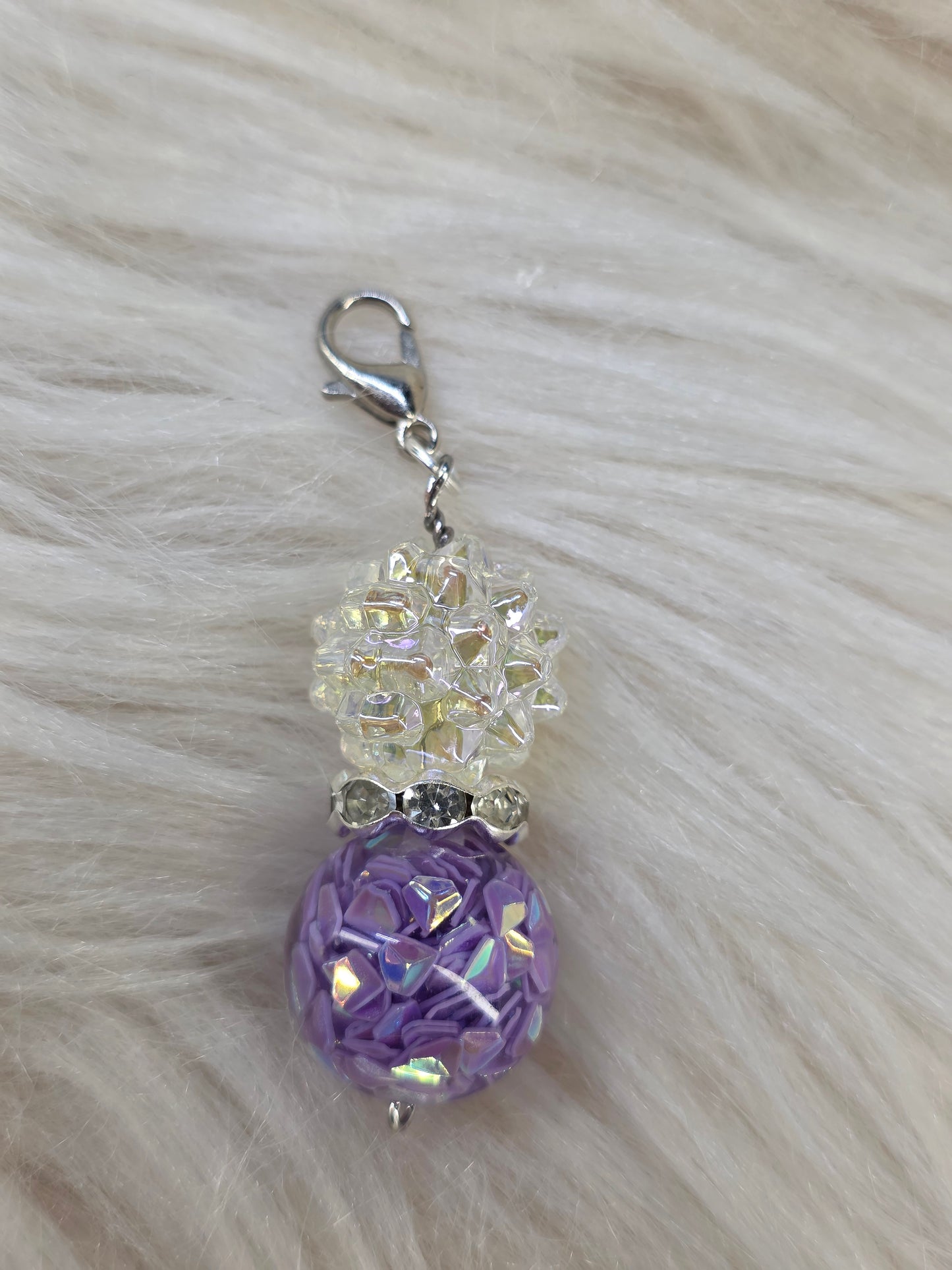 Purple Badge Reel Charm
